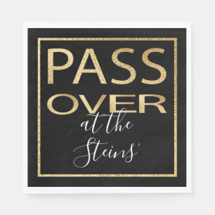 Passover Standard Napkins Pessach Gold Muster Serviette