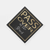 Passover Standard Napkins Pessach Gold Muster Serviette (Ecke)