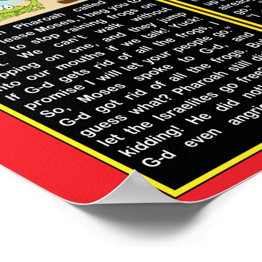 Passover Story Poster 20" x 24" Matte Finish (Ecke)