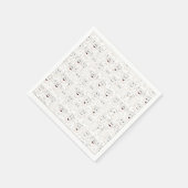 Passover White Cocktail Napkins Matzah Pattern Serviette (Ecke)