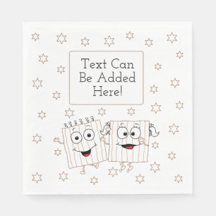 Passover White Standard Napkins Matzah Happy Serviette