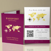 Passport 21st Birthday Legal Drinking party Ankündigung