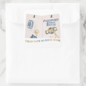 Passport-Aufkleber Quadratischer Aufkleber (Tasche)