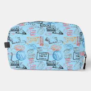 Passport-Briefmarke Design Dopp Kit Toilettenbeute Waschbeutel
