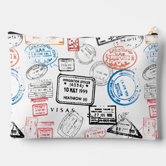Passport-Briefmarke Design-Zubehörtasche Zubehörtasche (Rückseite)