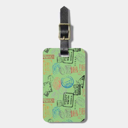 Passport-Briefmarke Gepäckanhänger (Vorderseite vertikal)