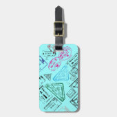 Passport-Briefmarke Gepäckanhänger (Vorderseite vertikal)