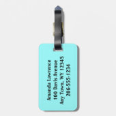 Passport-Briefmarke Gepäckanhänger (Rückseite vertikal)