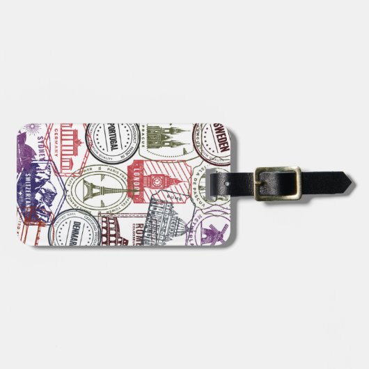 Passport-Briefmarke Gepäckanhänger (Vorderseite horizontal)