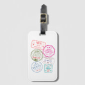 Passport-Briefmarke Gepäckanhänger (Vorderseite Vertikal)