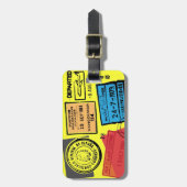 Passport-Briefmarke Gepäckanhänger (Vorderseite vertikal)