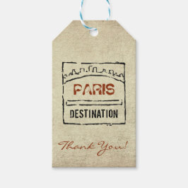 Passport-Briefmarke - Geschenketiketten Geschenkanhänger