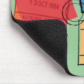 Passport-Briefmarke Mousepad (Ecke)