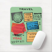 Passport-Briefmarke Mousepad (Mit Mouse)