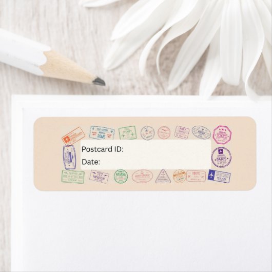 Passport-Briefmarke Postkarten-ID-Labels (Insitu)