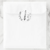 Passport-Briefmarke Runder Aufkleber (Tasche)