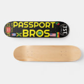 PASSPORT BROS 7 3/4" Skateboard Deck (Horizontal)
