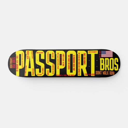 PASSPORT BROSZ 7 3/4" Skateboard Deck (Horizontal)