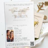 Passport Caribbean St. Lucia Hochzeit in Urlaubsor Einladung