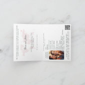 Passport Hibiskus Tropische Hochzeit in Urlaubsort Einladung (Innenseite)