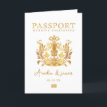Passport-Hochzeit in Urlaubsort Imitate Goldeinlad Einladung<br><div class="desc">Hochzeit in Urlaubsort Passport Einladung Imitate Gold Foil ,  perfekt für ein Hochzeit in Urlaubsort Thema,  Reise Themed Wedding Einladung. Bitte kontaktieren Sie mich,  um das Logo eines Landes oder andere Änderungen einzutragen.</div>
