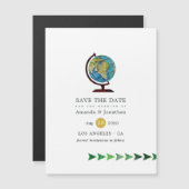 Passport-Hochzeit Sichern des Einladungstermins Magnetkarte (Vorne/Hinten)