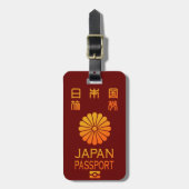 PASSPORT(JAPAN) GEPÄCKANHÄNGER (Vorderseite vertikal)