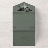 Passport-Kompass für Hochzeitsfeiern All In One Einladung (Außenbereich)