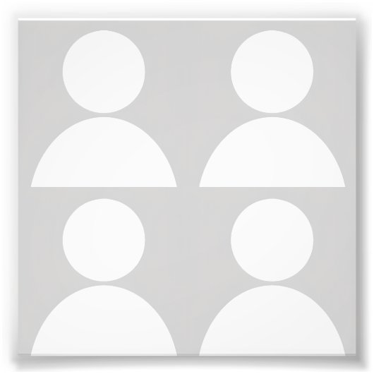 Passport Size Photo Print 2 by 2 Inch Dimension Fotodruck (Vorne)