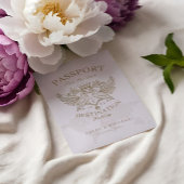 Passport Style Save the Date Hochzeit in Urlaubsor Ankündigung