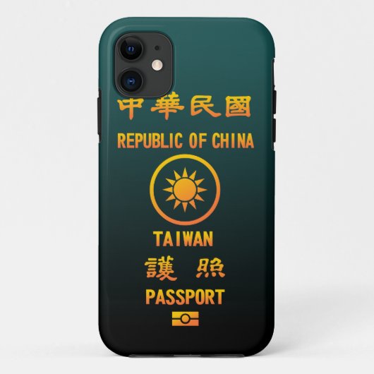 PASSPORT(TAIWAN) Case-Mate iPhone HÜLLE (Rückseite)