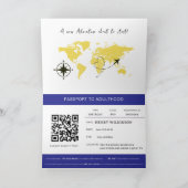 Passport to Adulthood Blue 21st birthday Ankündigung (Innenseite)