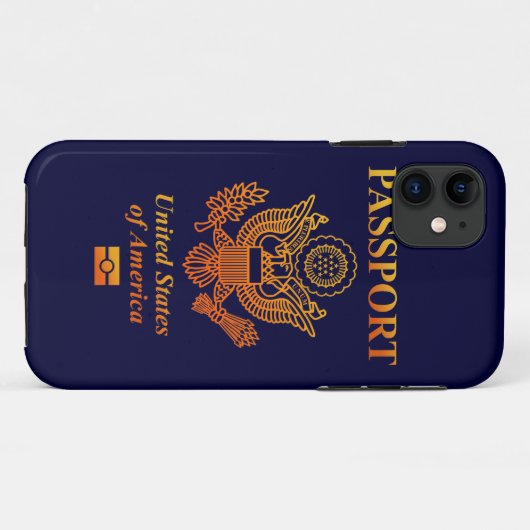 PASSPORT(USA) Case-Mate iPhone HÜLLE (Rückseite (Horizontal))