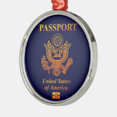 PASSPORT(USA) ORNAMENT AUS METALL (Links)