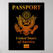 PASSPORT (USA) POSTER (Vorne)