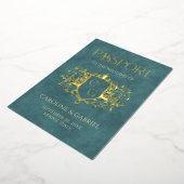 Passport Wedding Foil Invitation Folieneinladung (Gedreht)