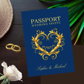 Passport Wedding Invitation-Destination Weddings Ankündigung