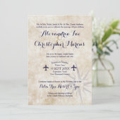 Passport Wedding Invite - Thema Zielreise Einladung (Stehend Vorderseite)