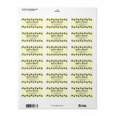 Passt benutzerdefinierte Adresse pawprint an Adressaufkleber (Vorne)