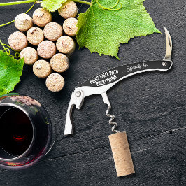 Passt gut mit allem Schwarz zusammen Kellnermesser