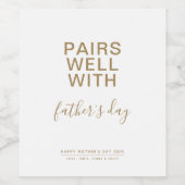 Passt gut mit dem Minimalistischen Weinetikett des (Einzelnes Label)