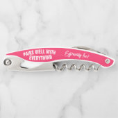 Passt gut zu allem Pink Kellnermesser (Vorderseite)