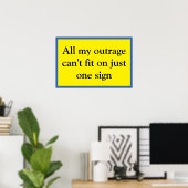 Passt nicht auf Eins Poster (Heimbüro)