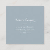 Passt Visitenkarte Blue White BusinessCard (Rückseite)