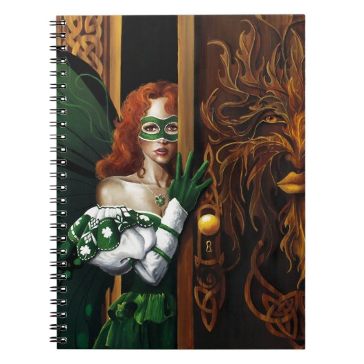 Password Fairy Green Celtci Notizblock (Vorderseite)
