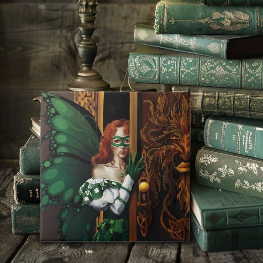 Password Fairy Green Celtic Fliese