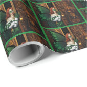 Password Fairy Green Celtic Geschenkpapier (Rolleneckpunkt)