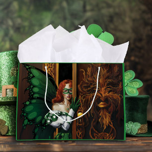 Password Fairy Green Celtic Große Geschenktüte