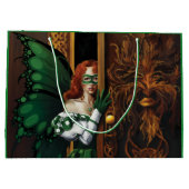 Password Fairy Green Celtic Große Geschenktüte (Rückseite)