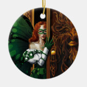 Password Fairy Green Celtic Keramikornament (Vorne)